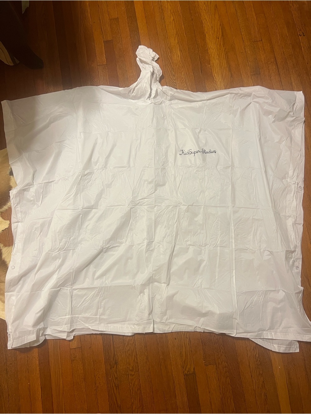 Kidsuper Studios White Rain Poncho for sale